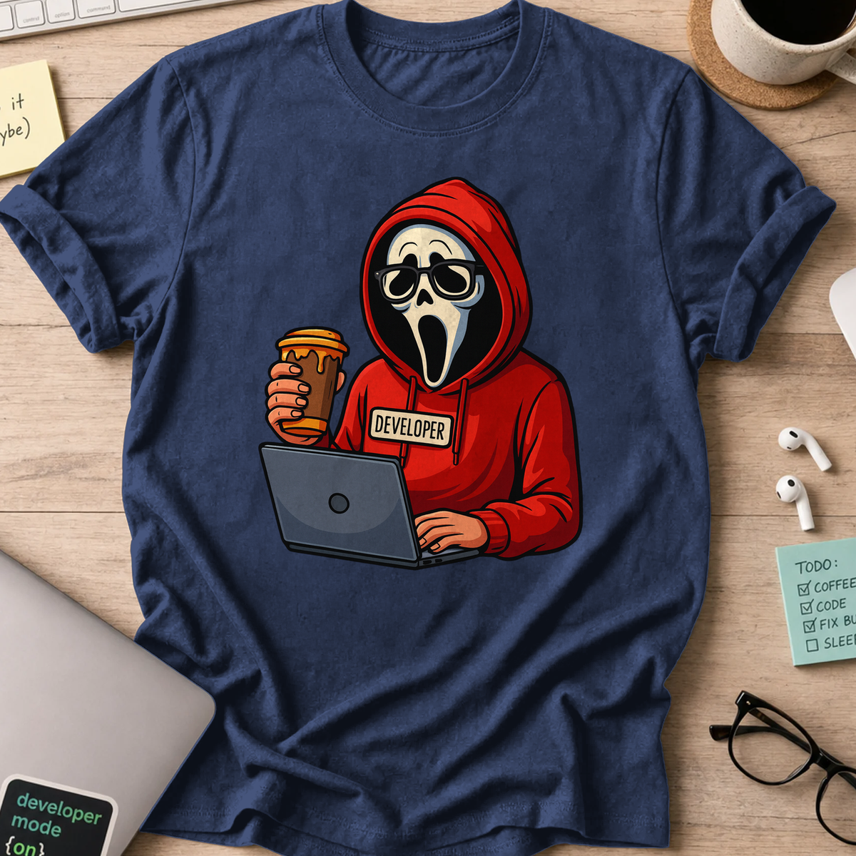 scream developer shirt - Navy