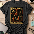 scrum master pulling strings shirt - Black