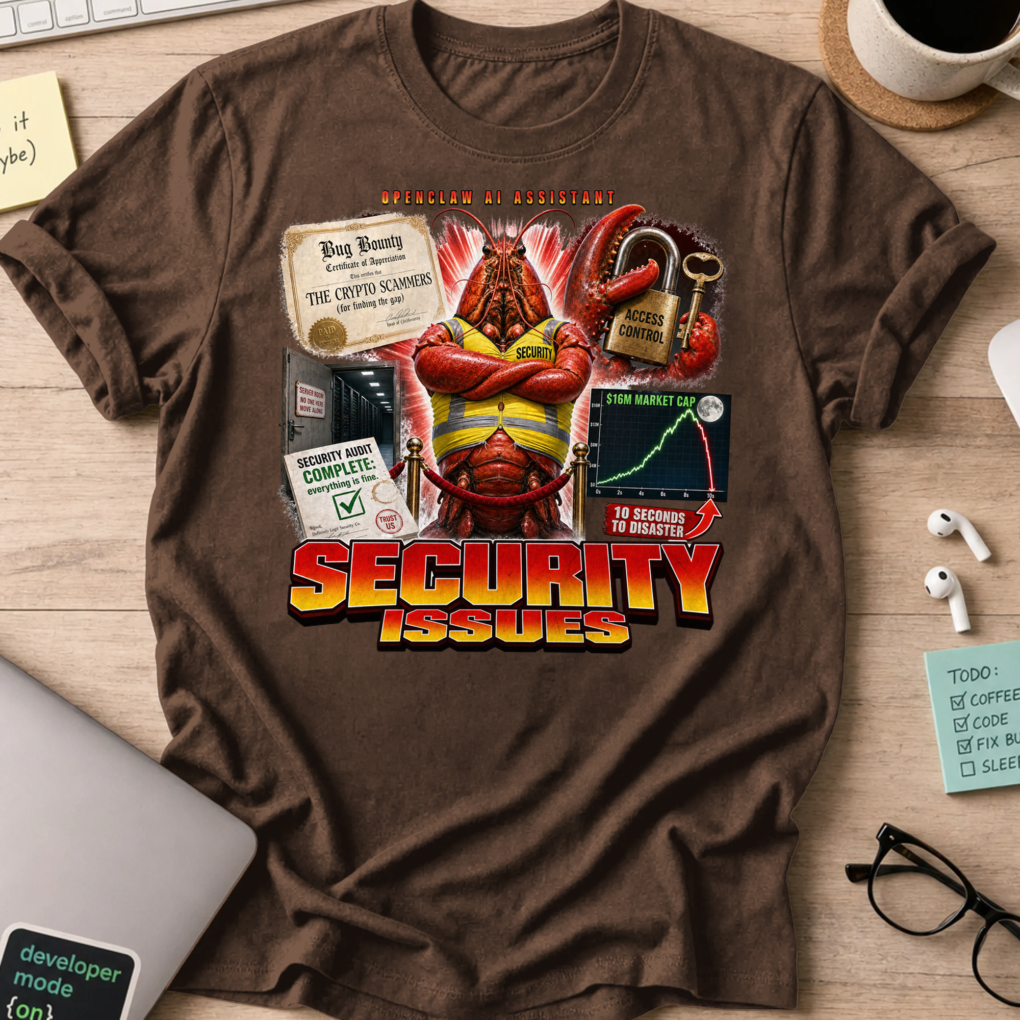 Security Issues Shirt - Dark Chocolate