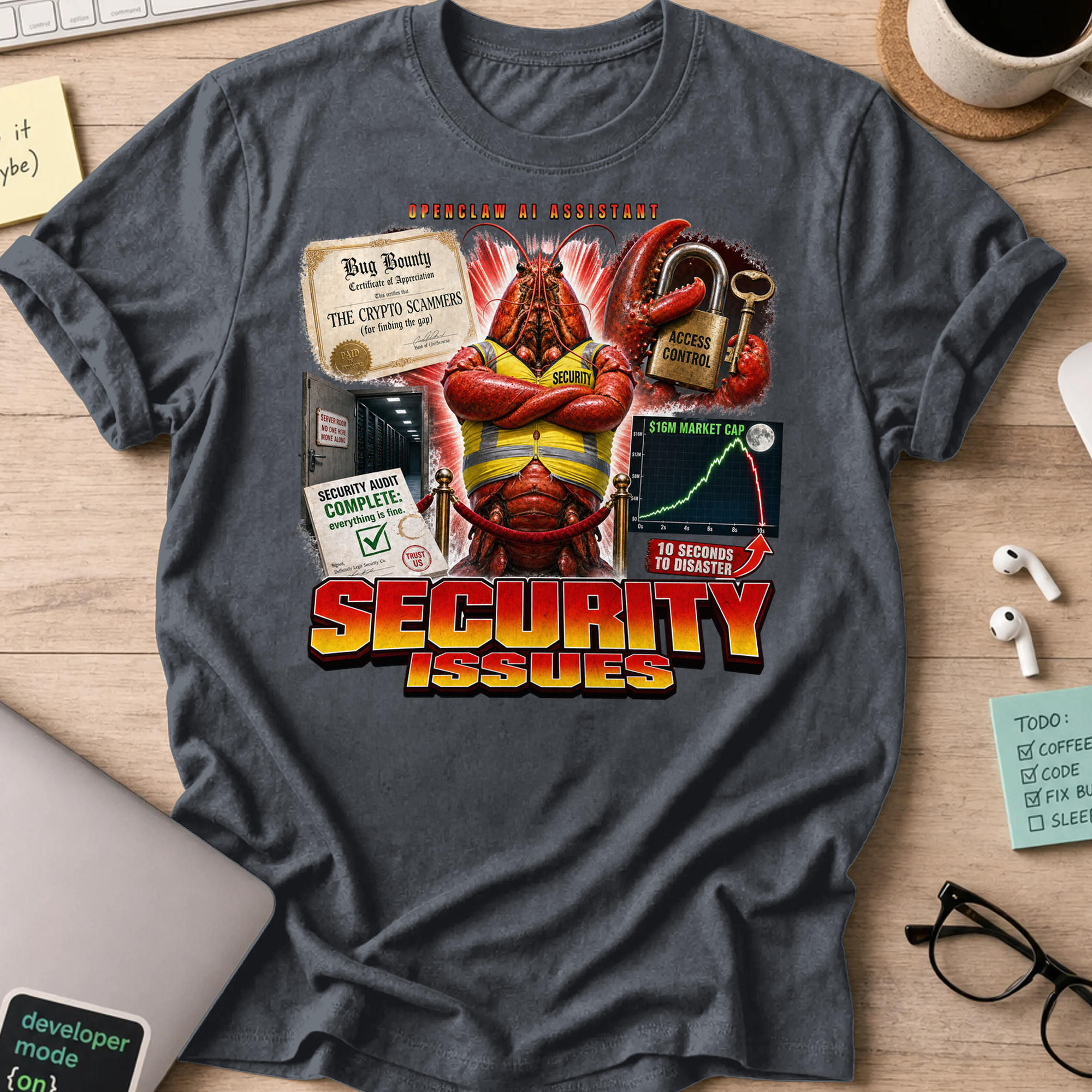 Security Issues Shirt - Dark Heather