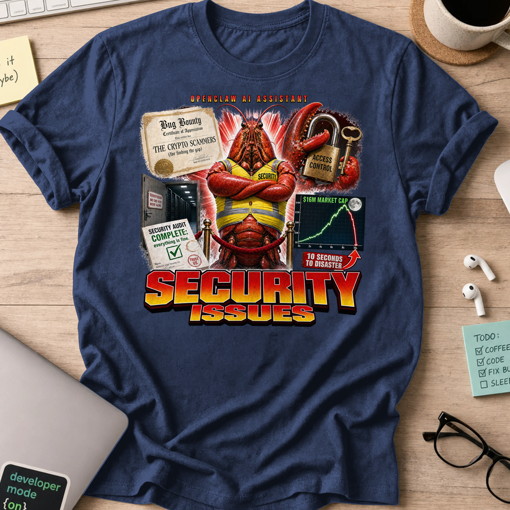Security Issues Shirt - Navy