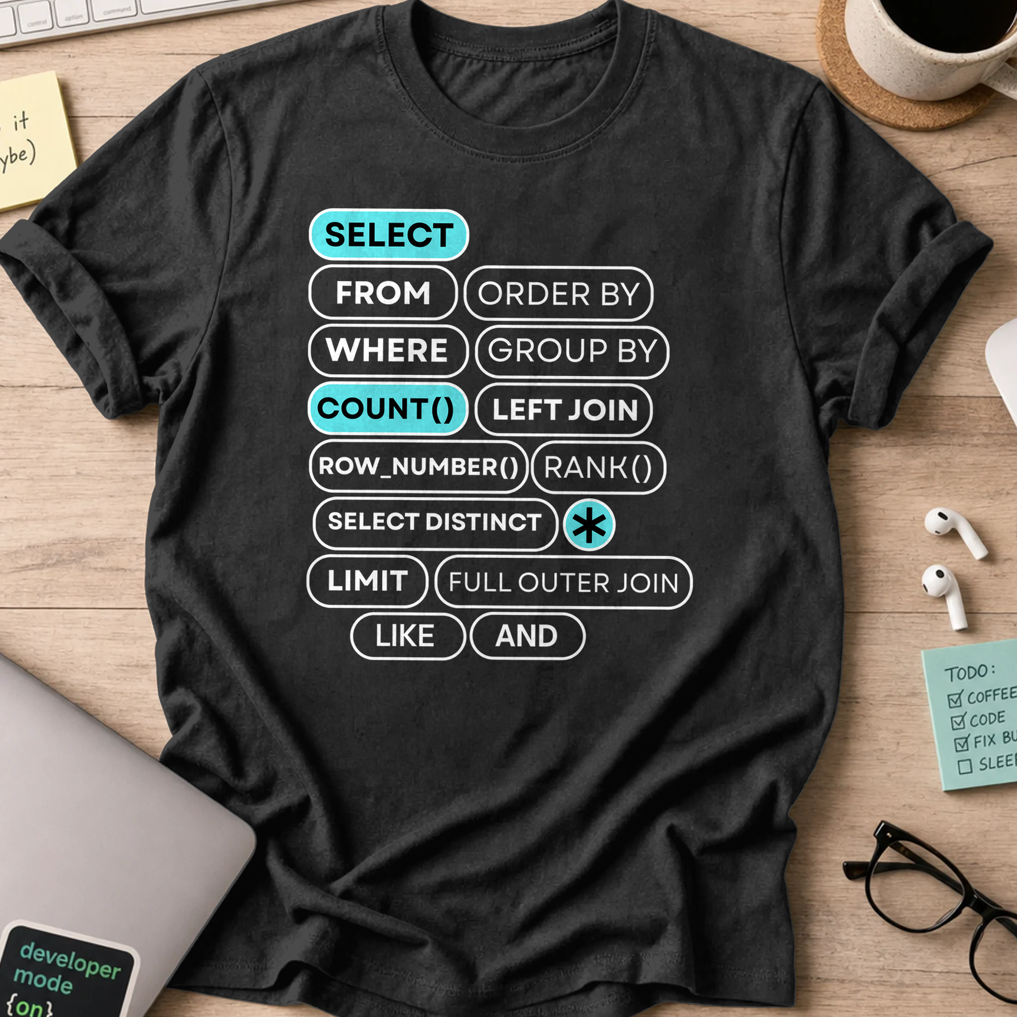 select count shirt - Black