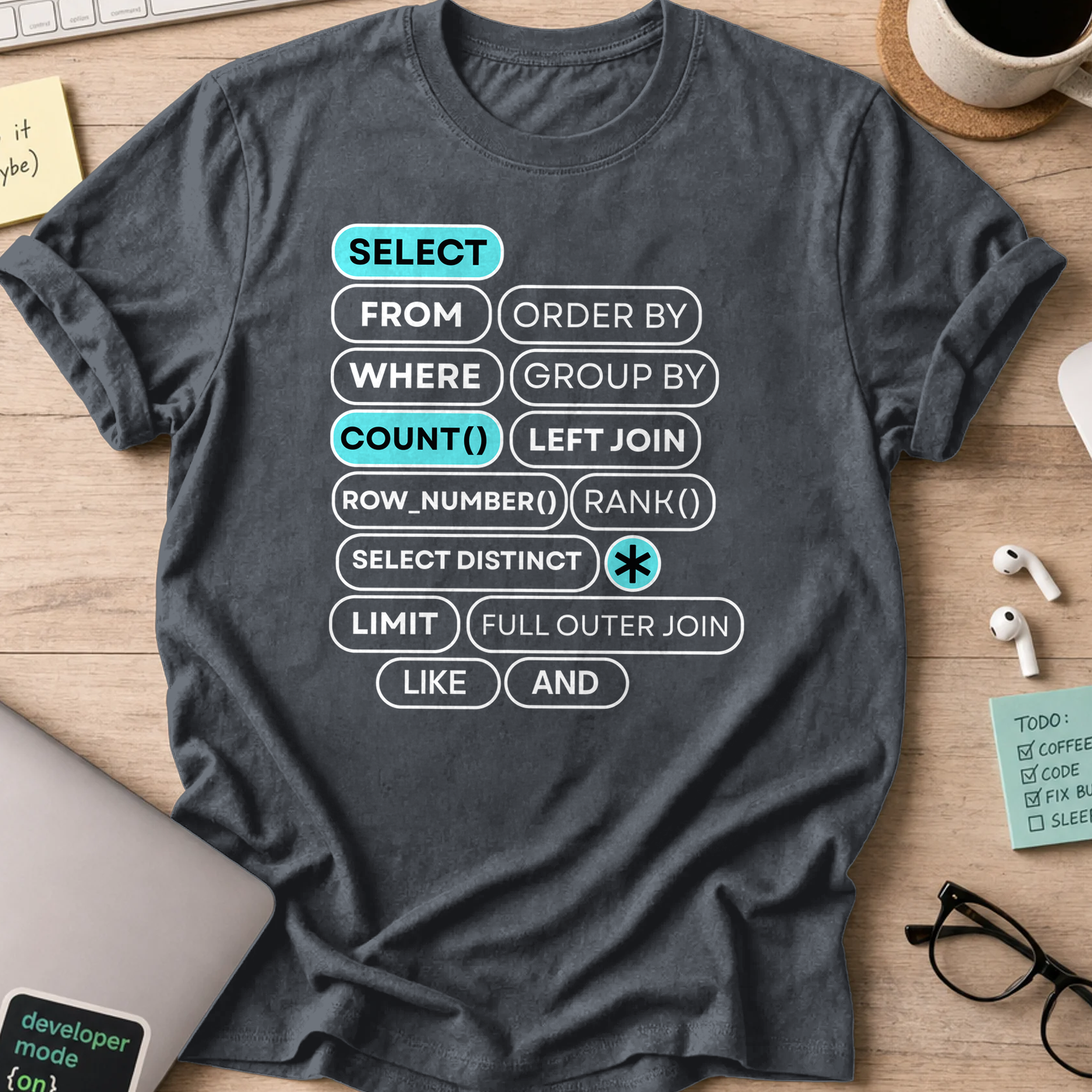 select count shirt - Dark Heather
