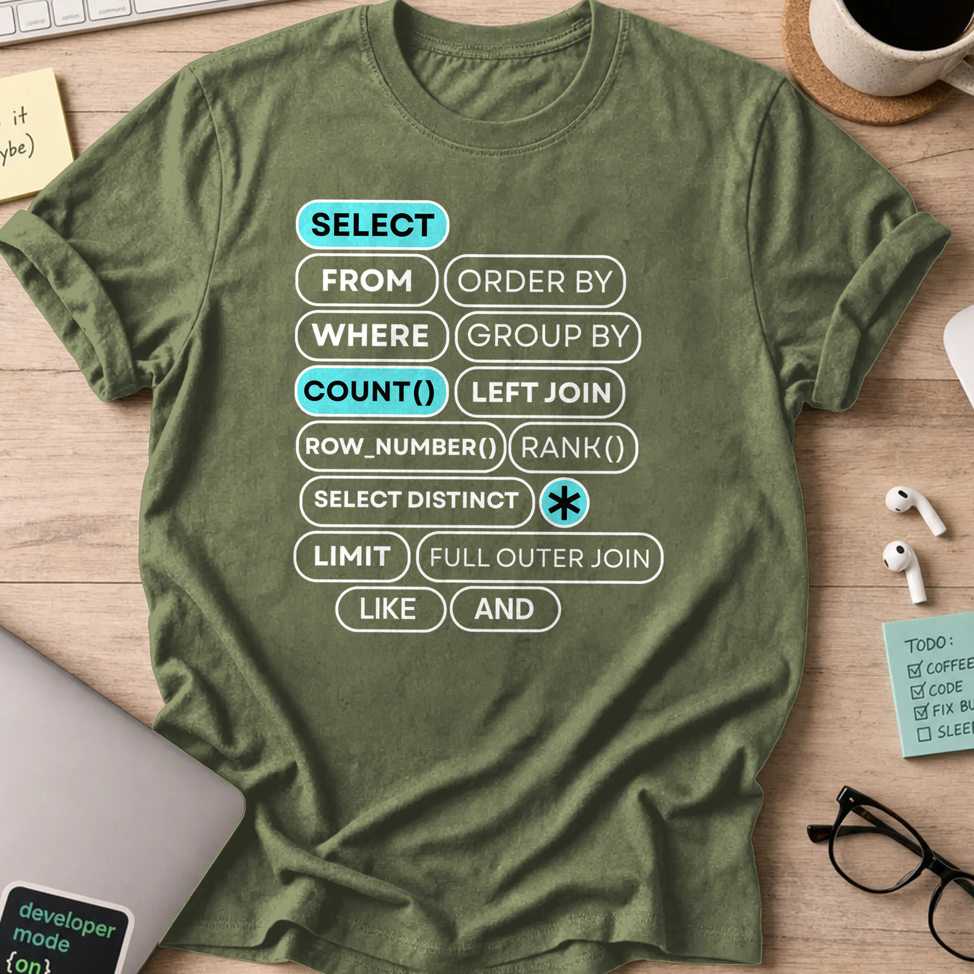 select count shirt - Military Green