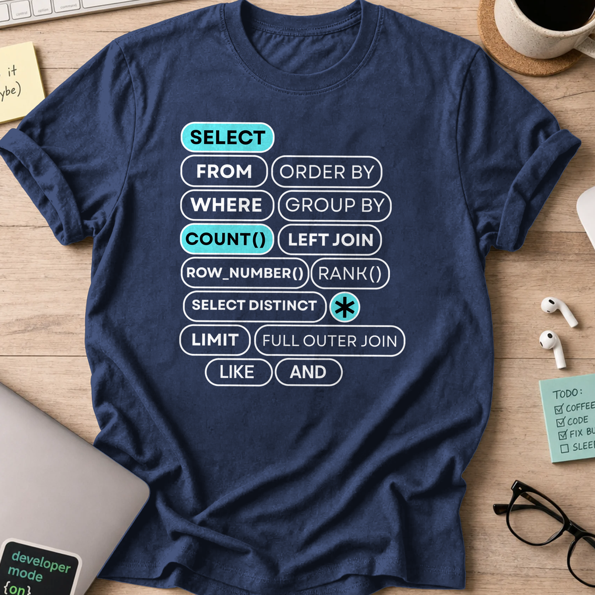 select count shirt - Navy