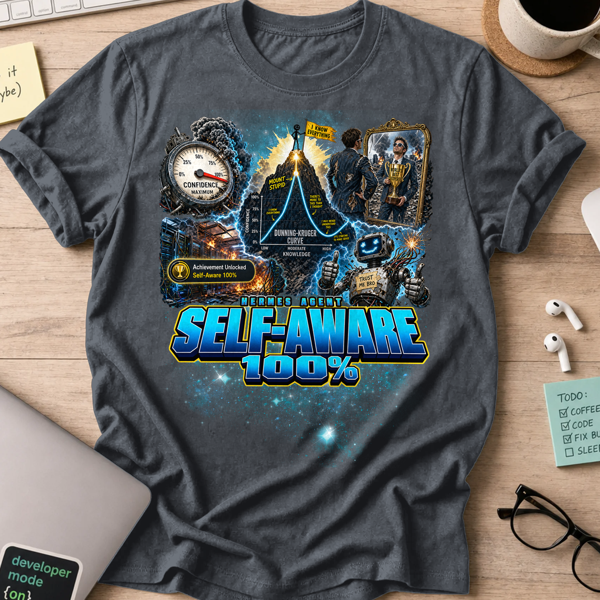 Self-Aware 100% Shirt - Dark Heather