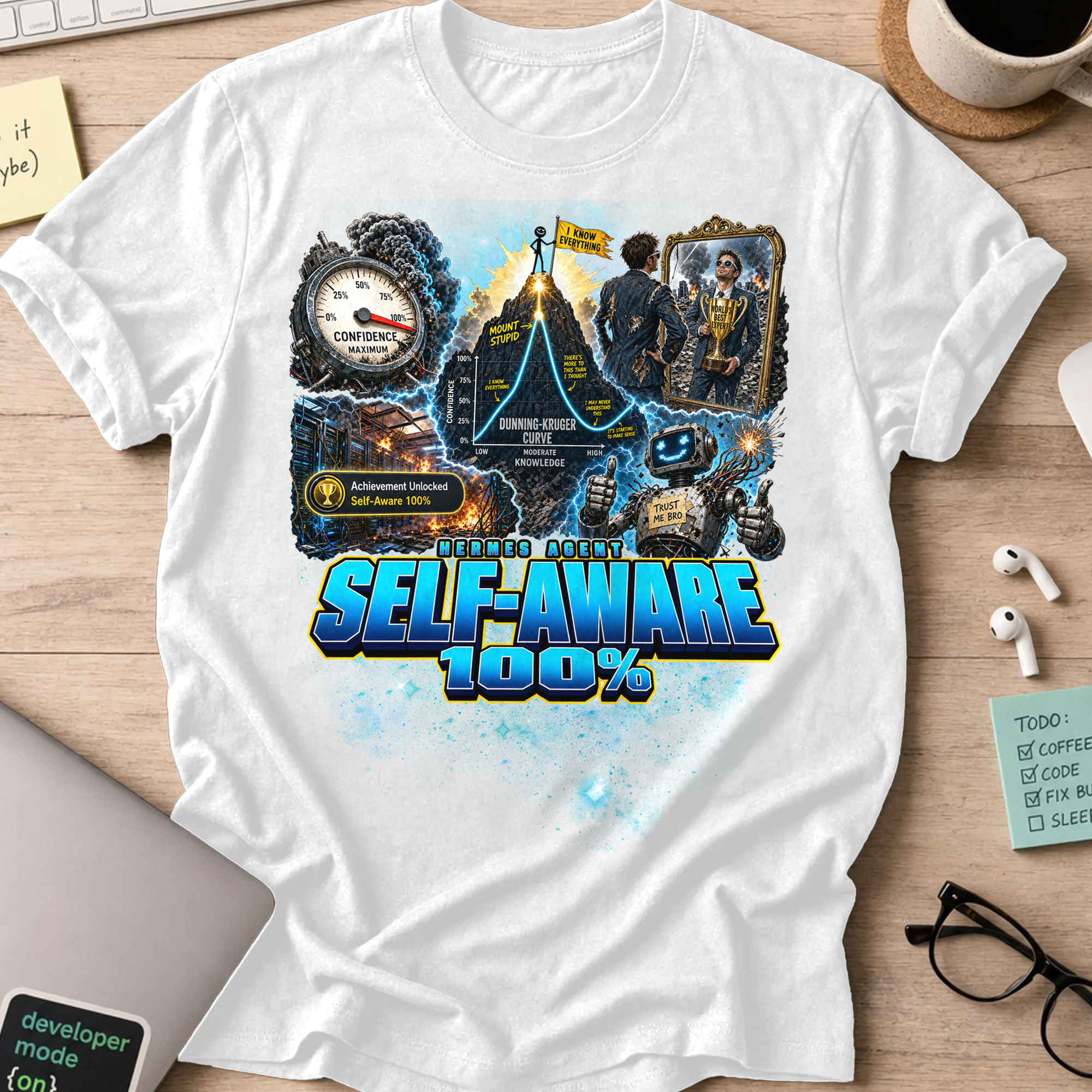 Self-Aware 100% Shirt - White