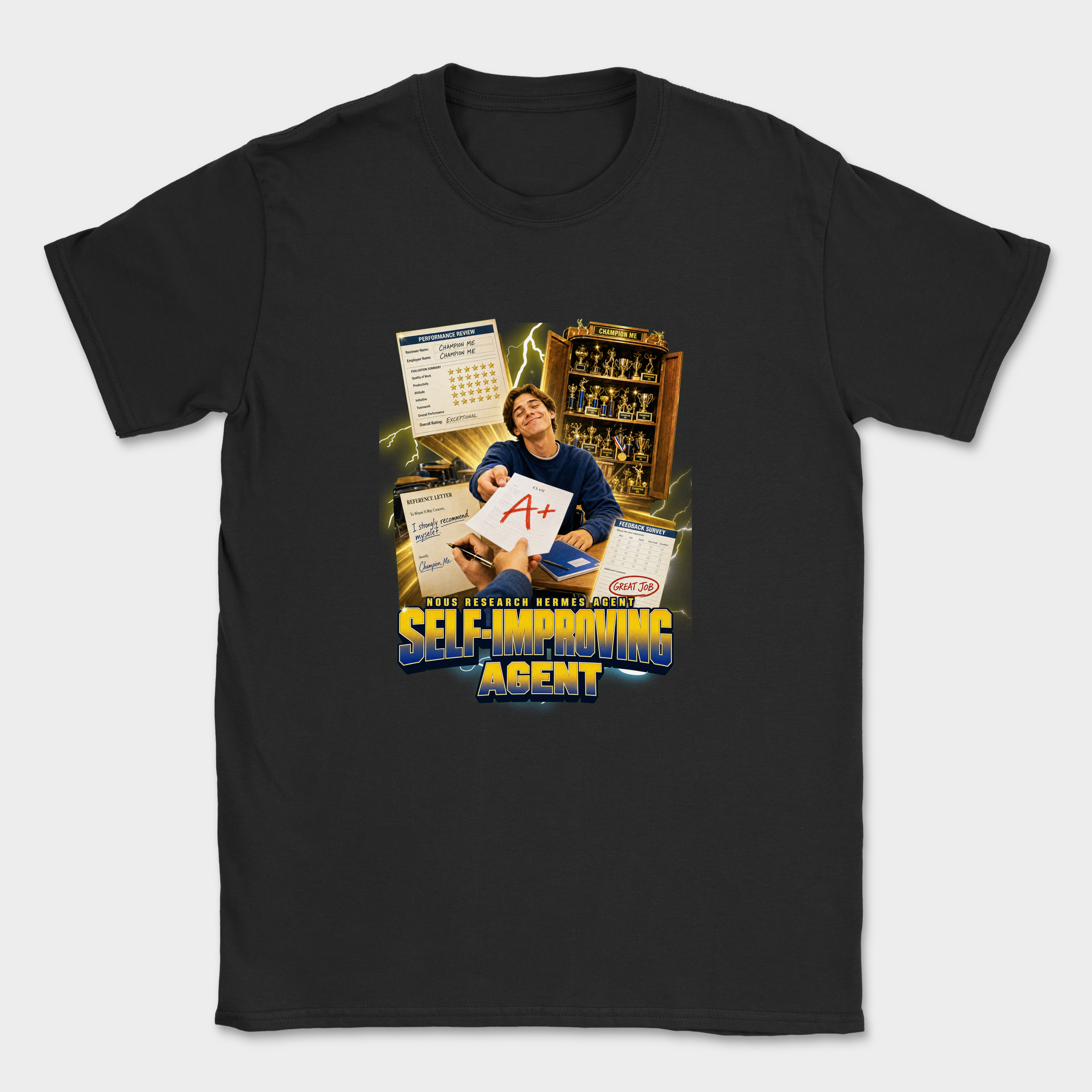 Self Improving Agent Shirt — Black