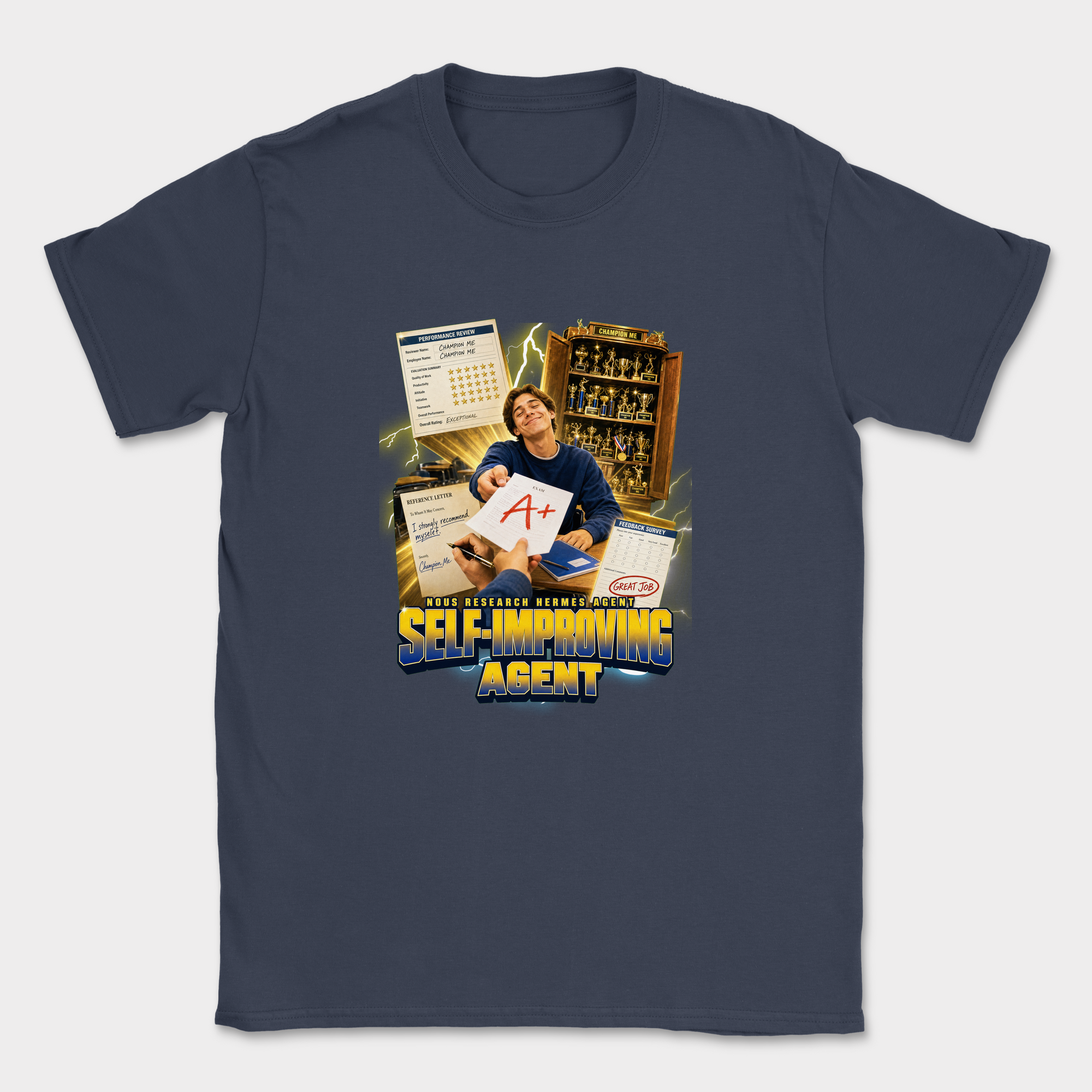 Self Improving Agent Shirt — Navy