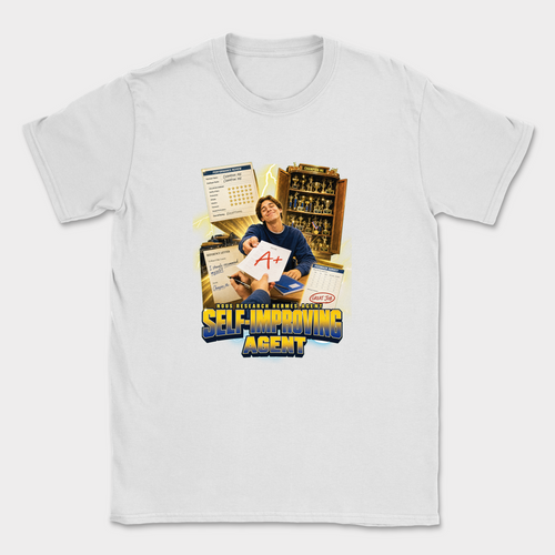 Self Improving Agent Shirt — White