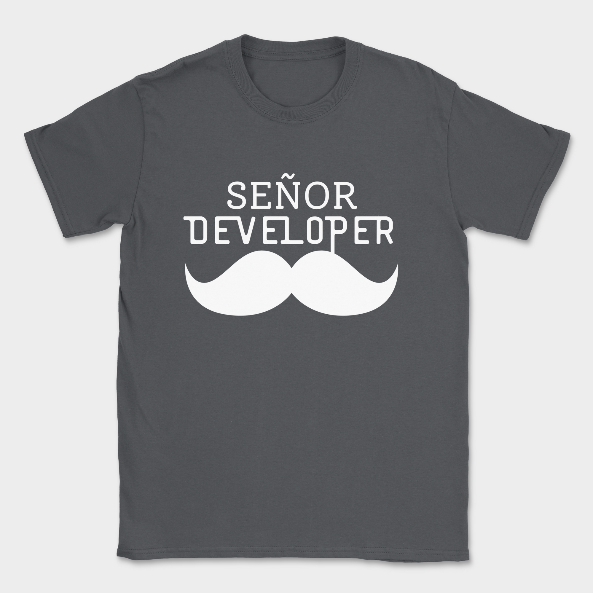 Senyor Developer shirt — Dark Heather Grey