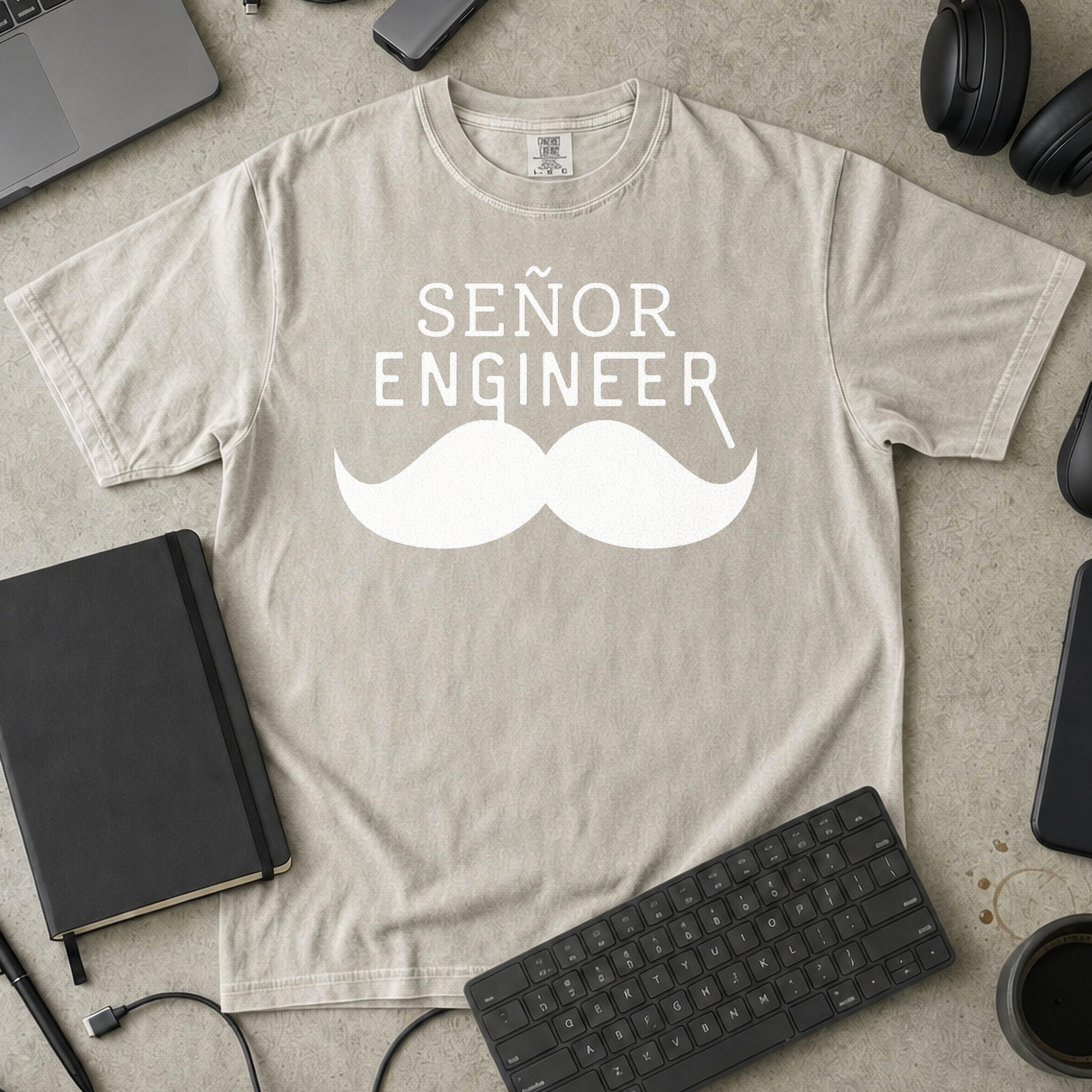 Senyor Engineer Premium Shirt — ivory Premium Shirt mock-up