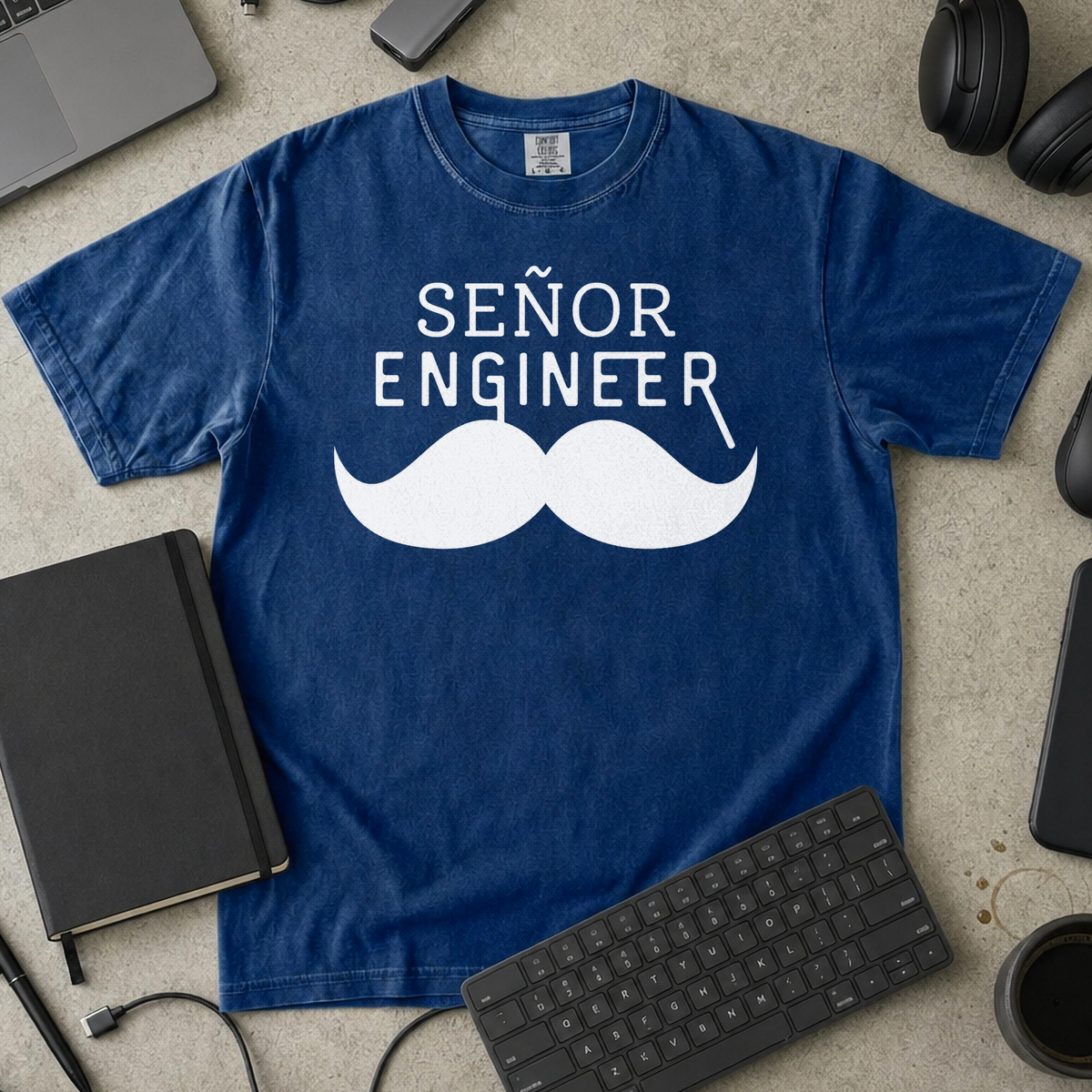 Senyor Engineer Premium Shirt — true navy Premium Shirt mock-up