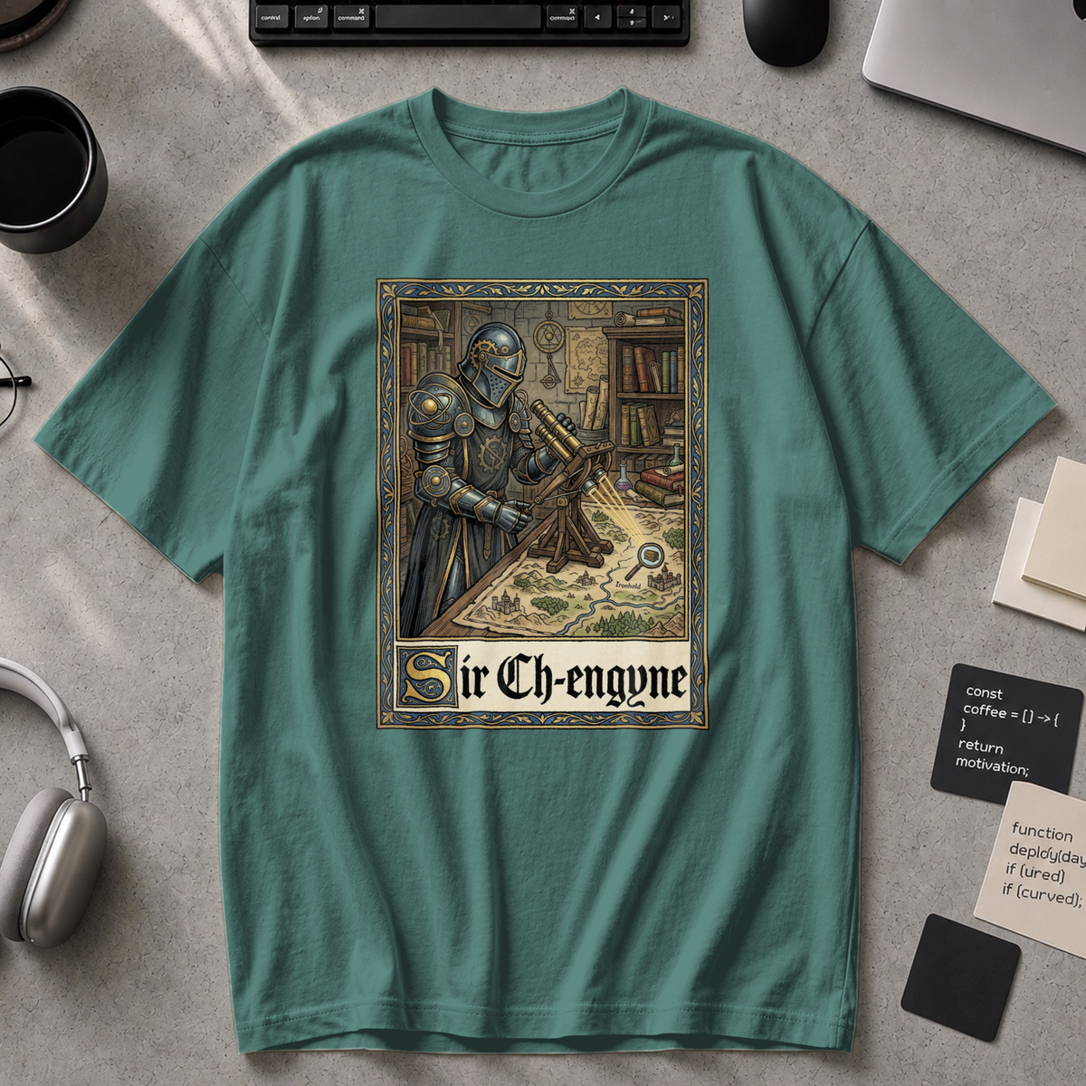 Sir Ch-Engyne Premium Shirt - Blue Spruce