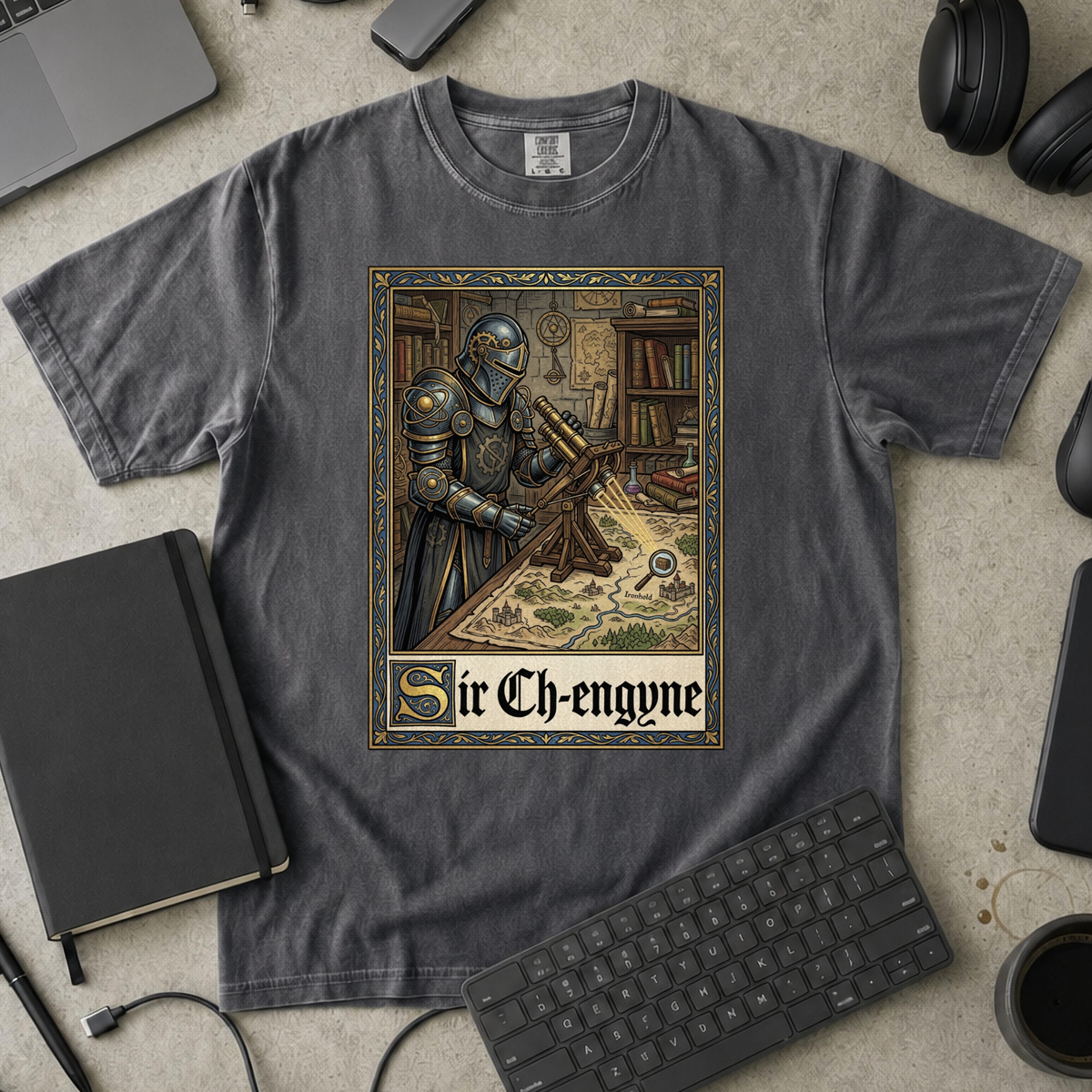 Sir Ch-Engyne Premium Shirt — pepper Premium Shirt mock-up