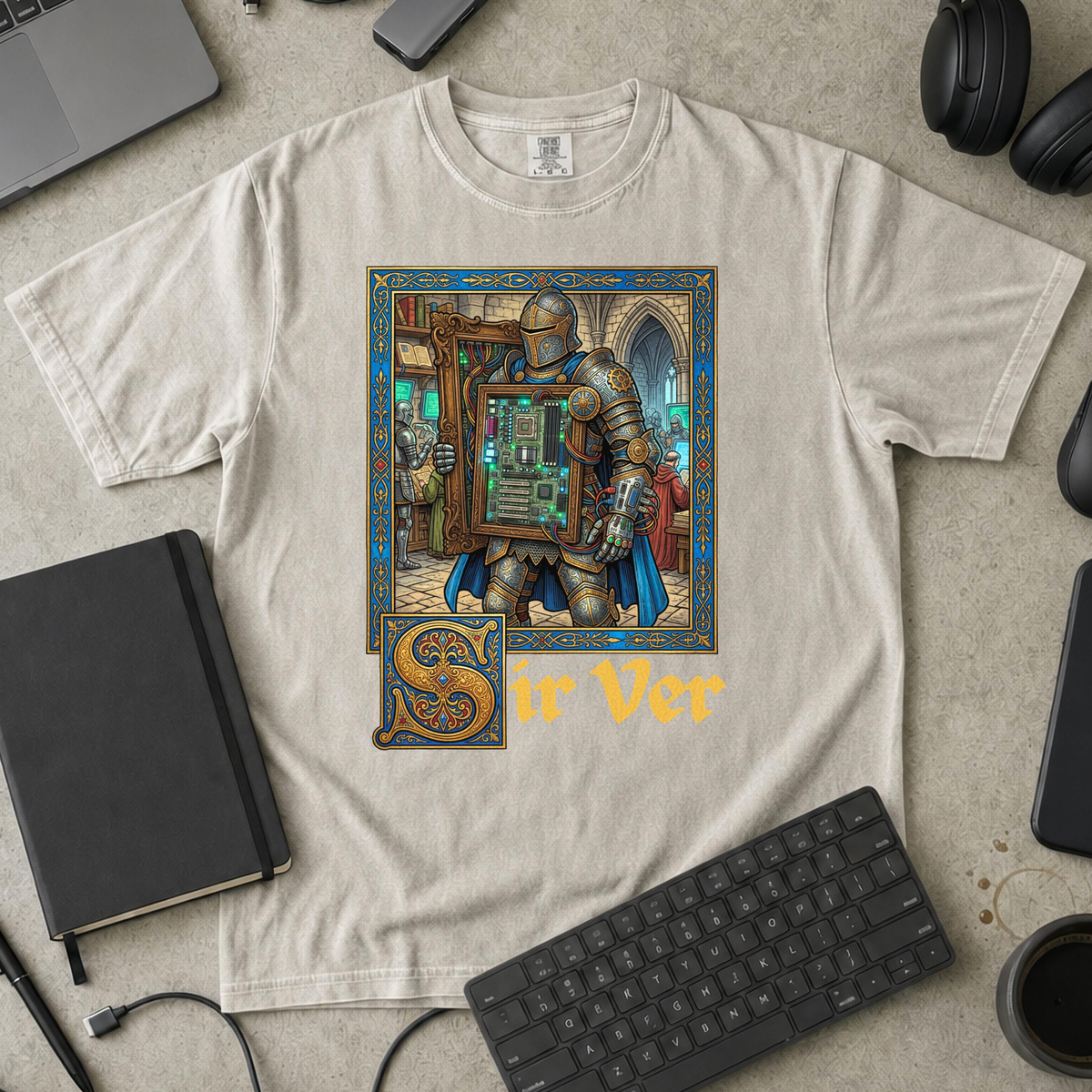 Sir Ver Premium Shirt — ivory Premium Shirt mock-up