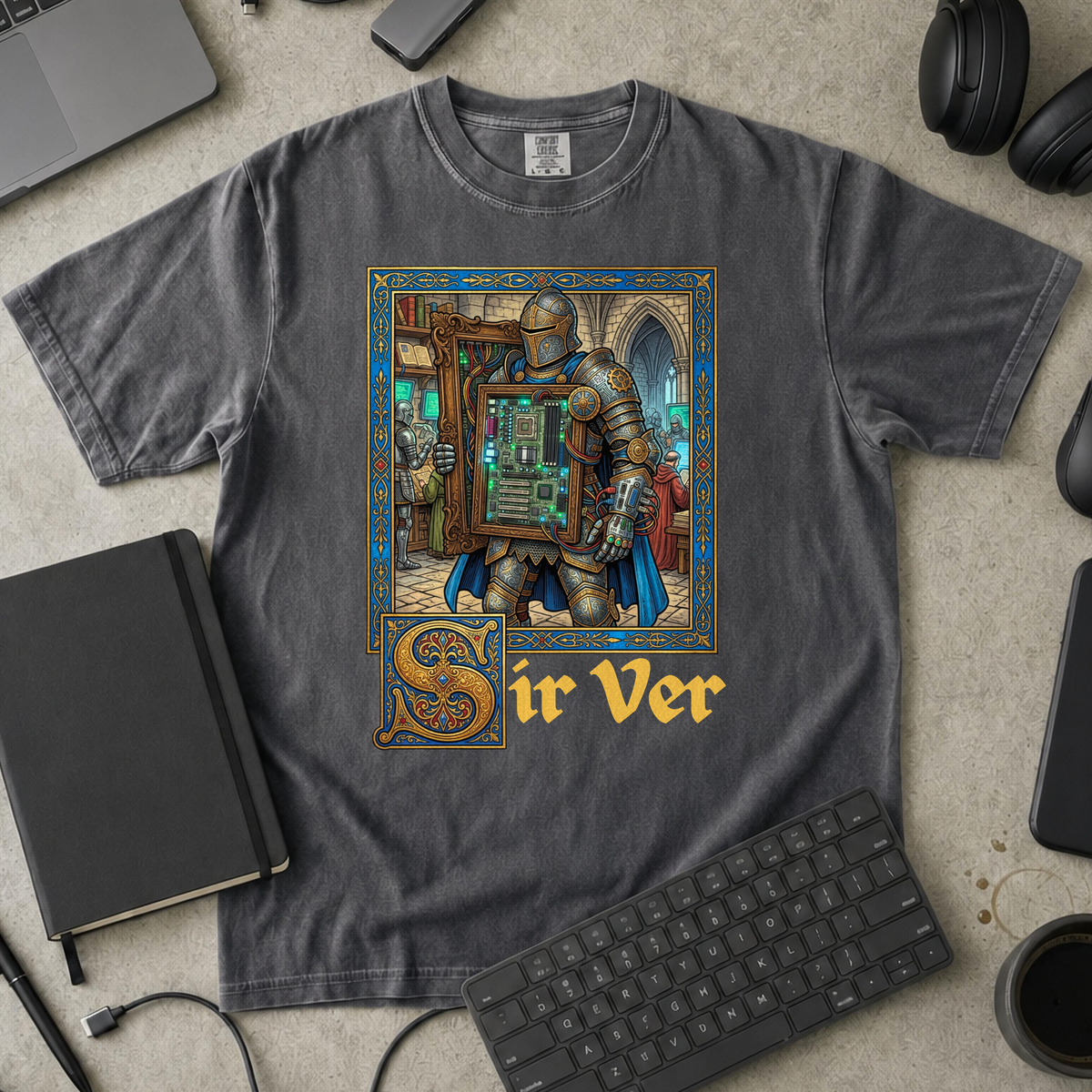 Sir Ver Premium Shirt — pepper Premium Shirt mock-up