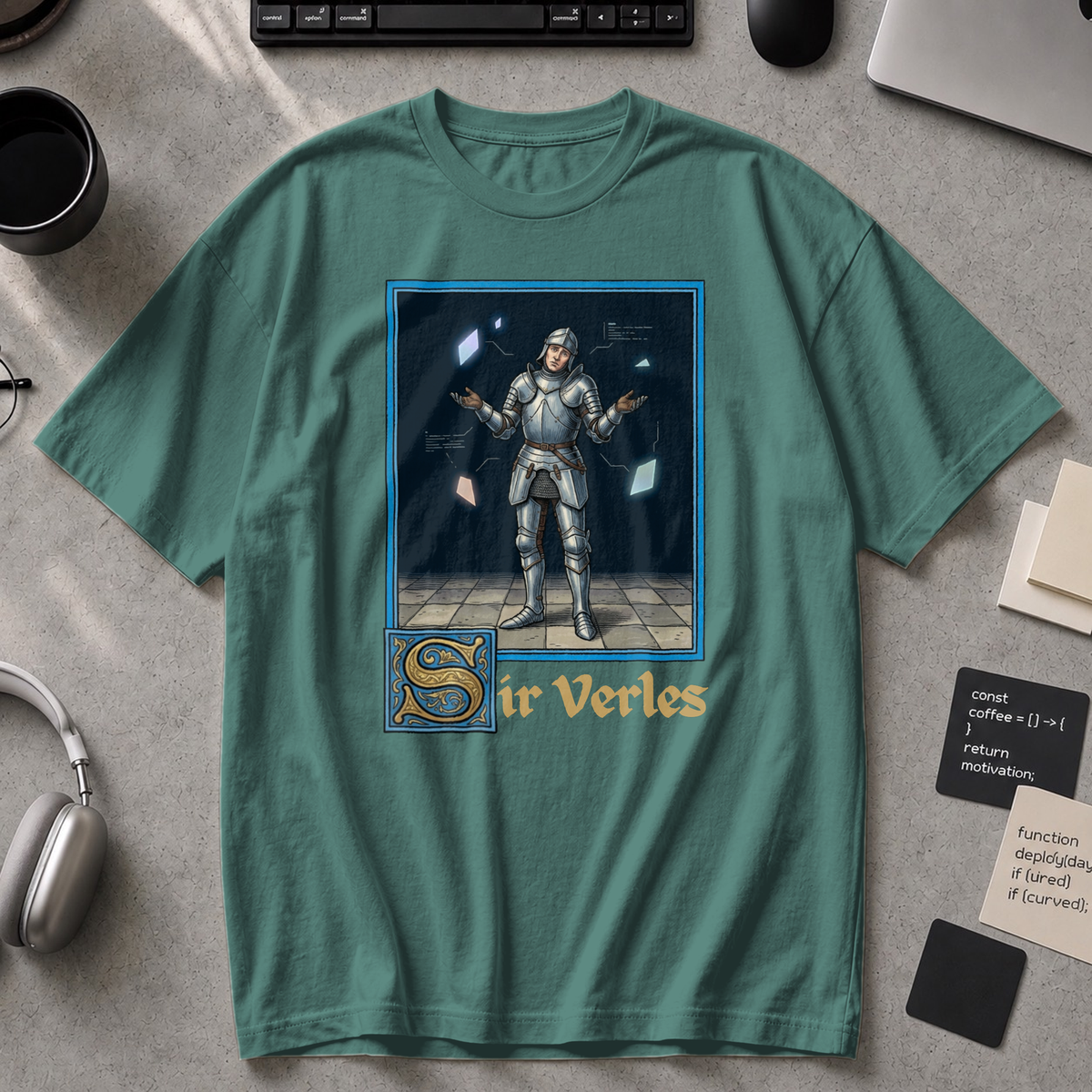 Sir Verles Premium Shirt - Blue Spruce