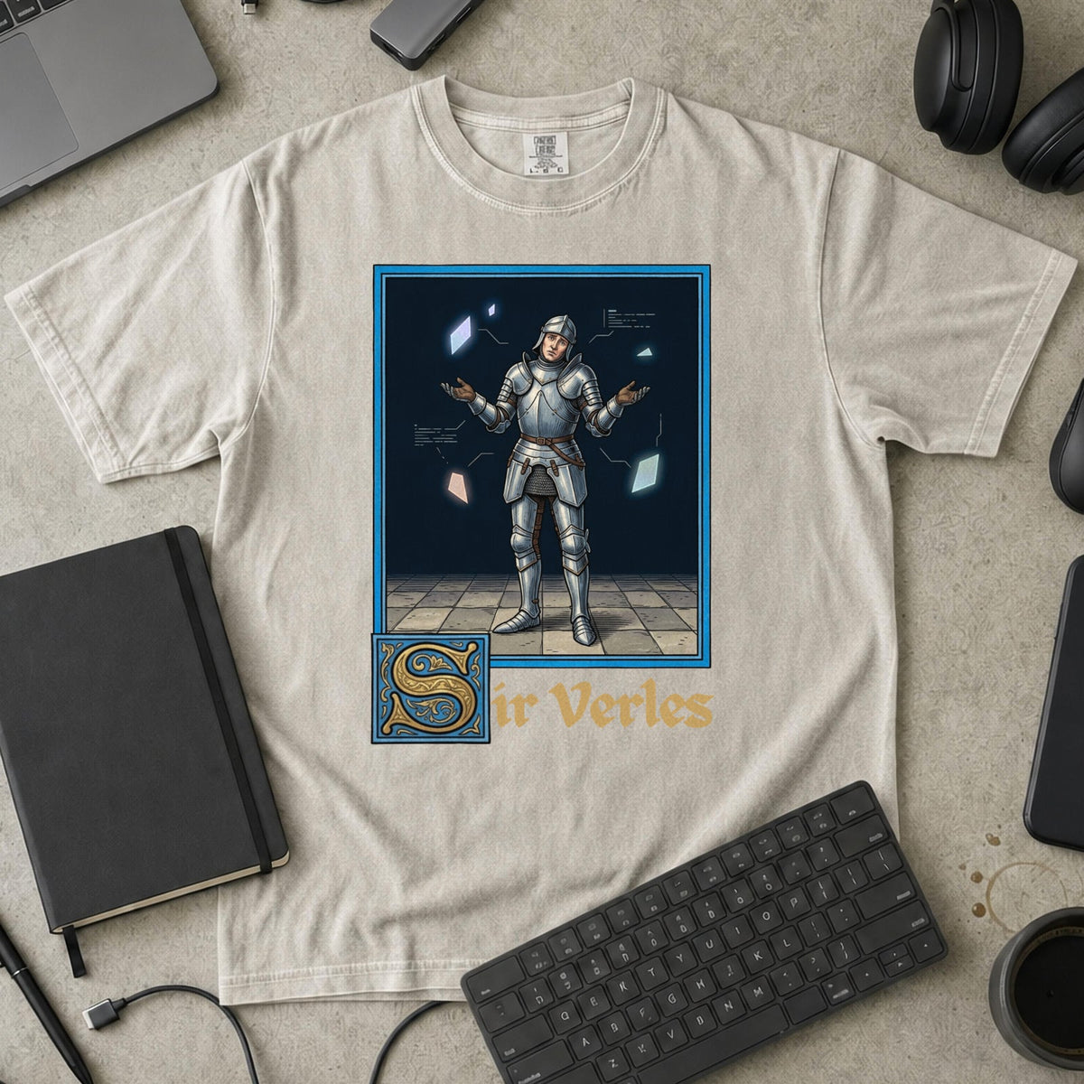 Sir Verles Premium Shirt — ivory Premium Shirt mock-up
