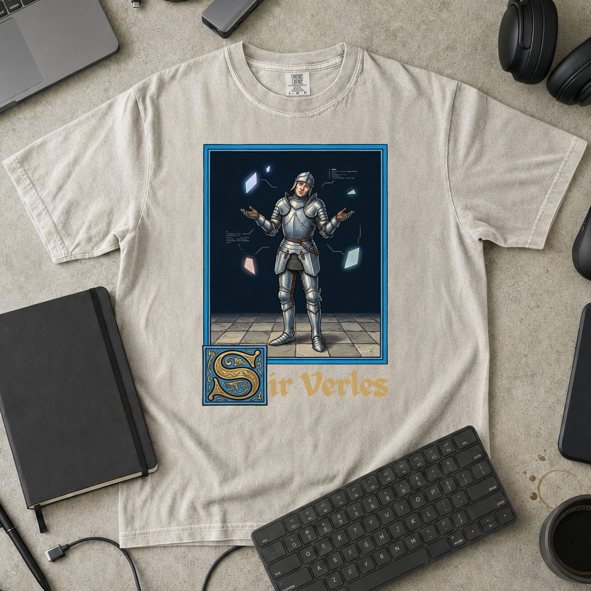 Sir Verles Premium Shirt — ivory Premium Shirt mock-up