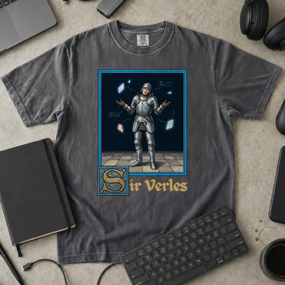 Sir Verles Premium Shirt — pepper Premium Shirt mock-up