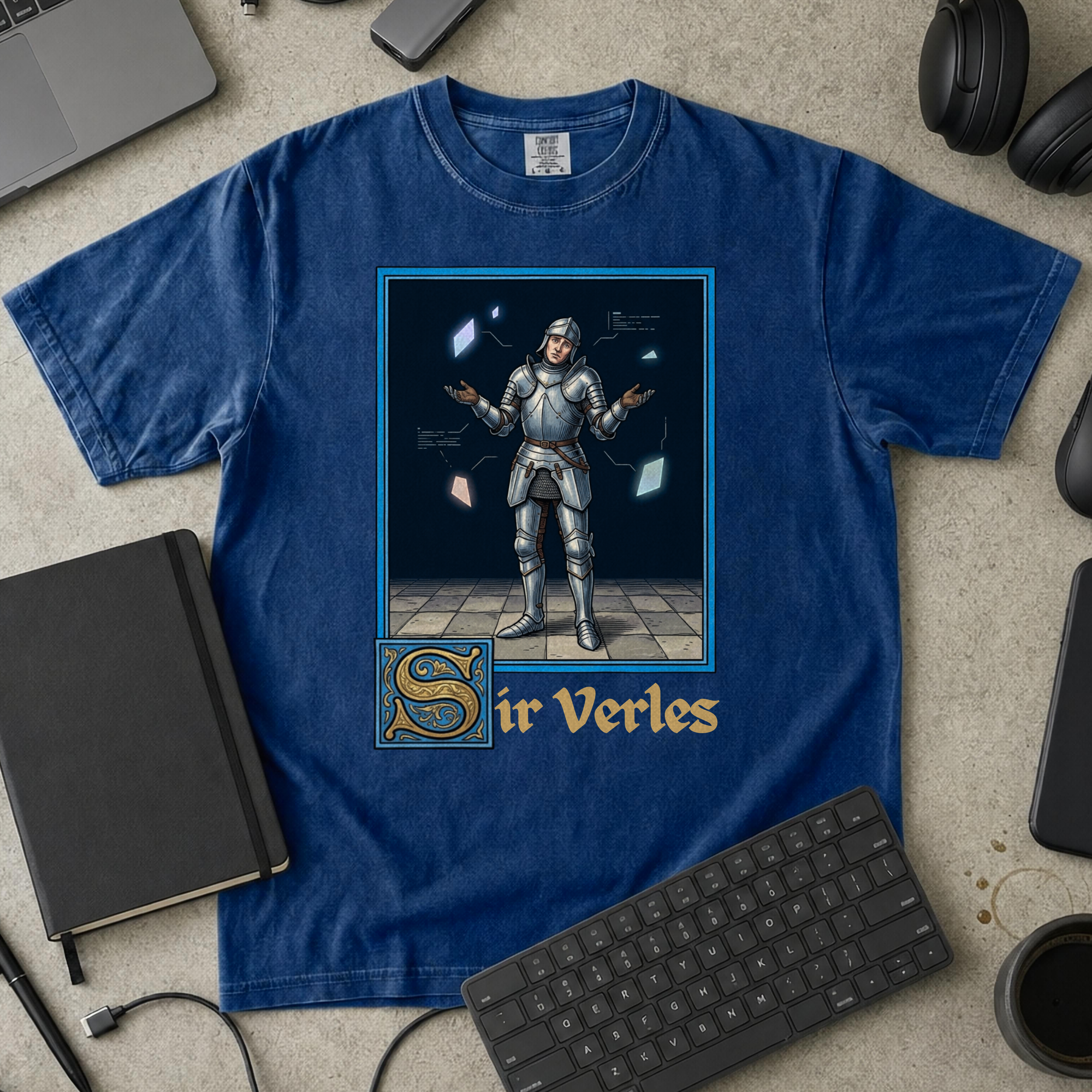 Sir Verles Premium Shirt — true navy Premium Shirt mock-up