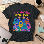 Six Models, One Bug Shirt — Black