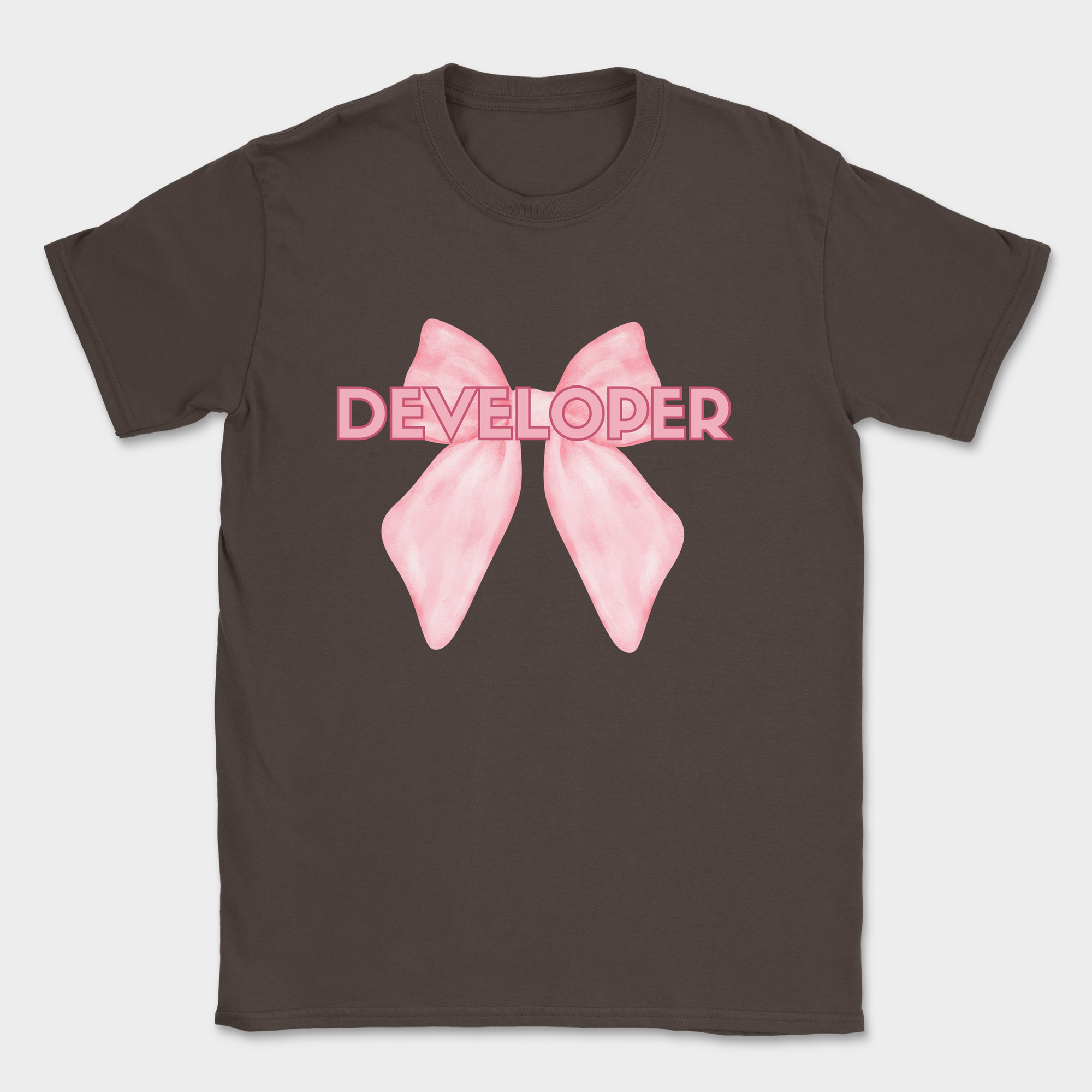 skeleton developer shirt — Dark Chocolate