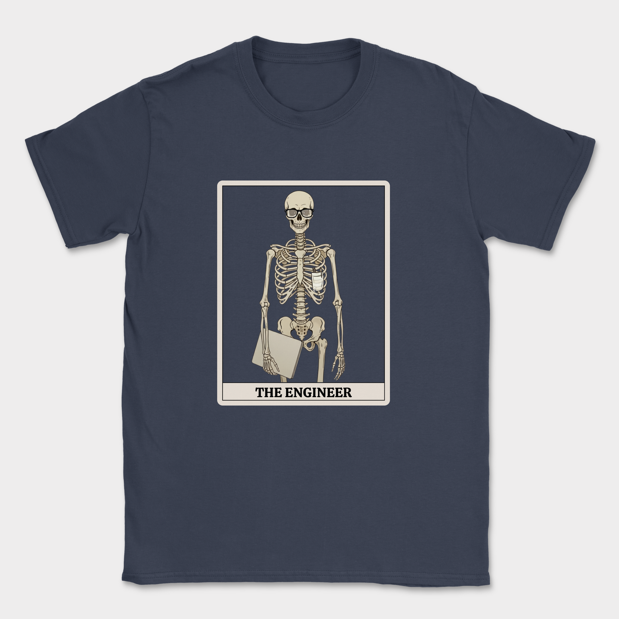 skeleton engineer shirt — Navy