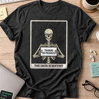 skeleton data scientist shirt - Black