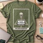 skeleton data scientist shirt - Military Green