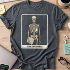 skeleton engineer shirt - Dark Heather