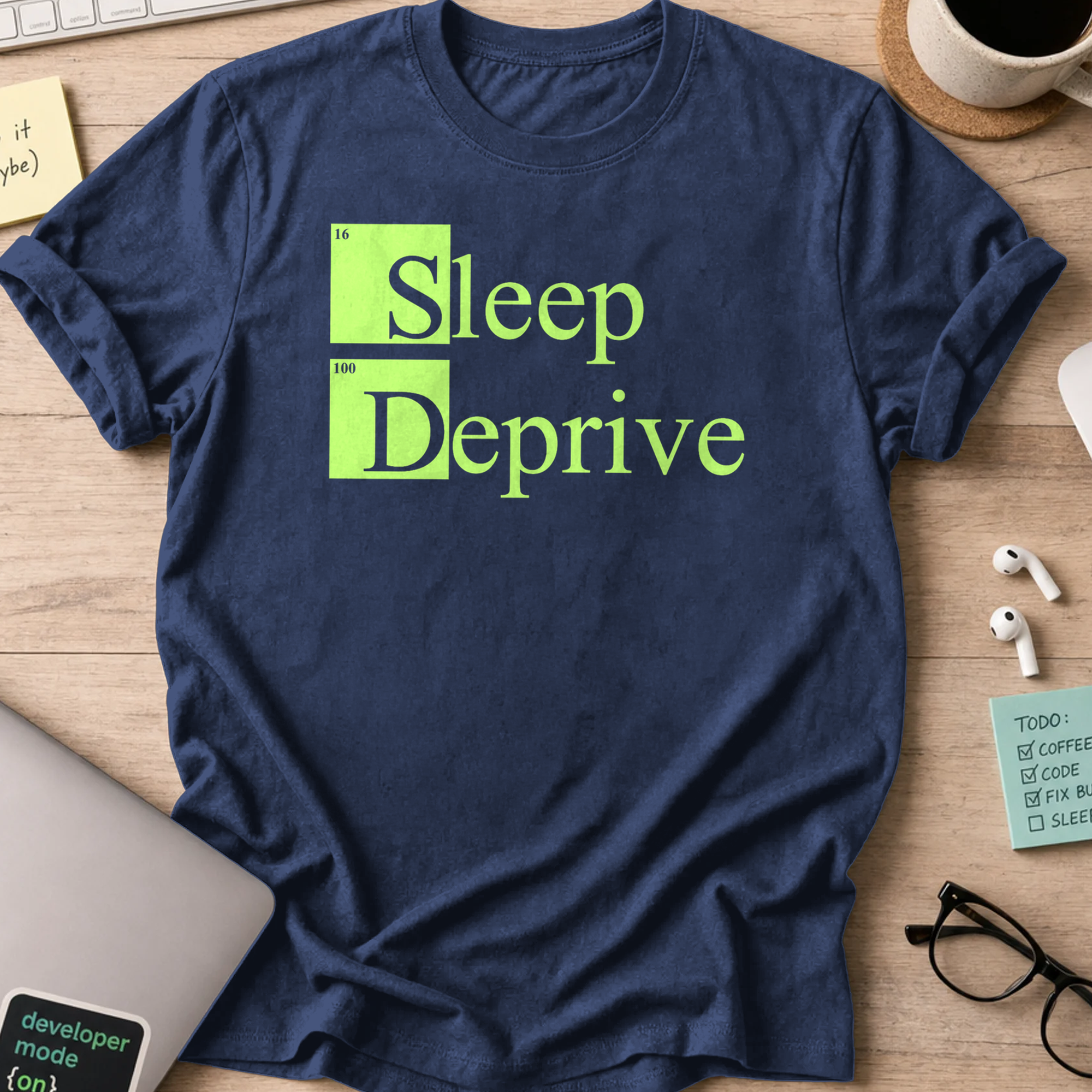sleep deprive shirt - Navy