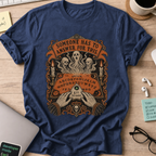 Someone Has to Answer for This Shirt — Navy storefront mockup