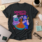 Spaghetti Al Dente Shirt — Black