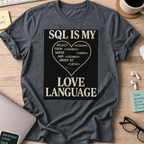 sql is my love language shirt - Dark Heather
