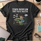 stack overflow copypaste master shirt - Black