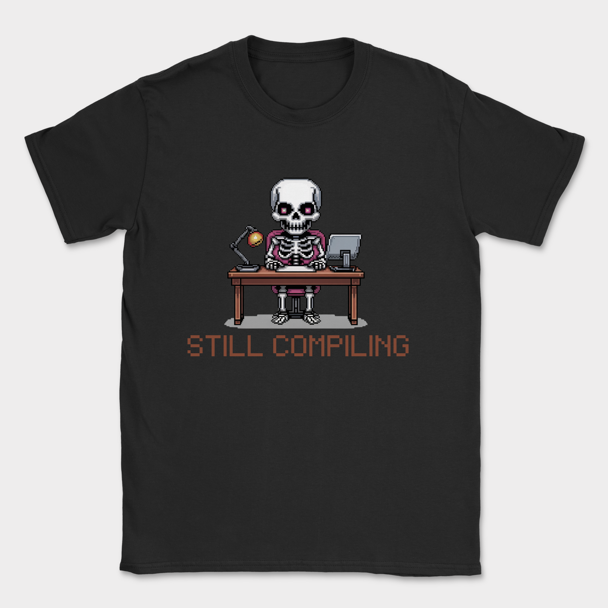 still compiling skeleton shirt — Black