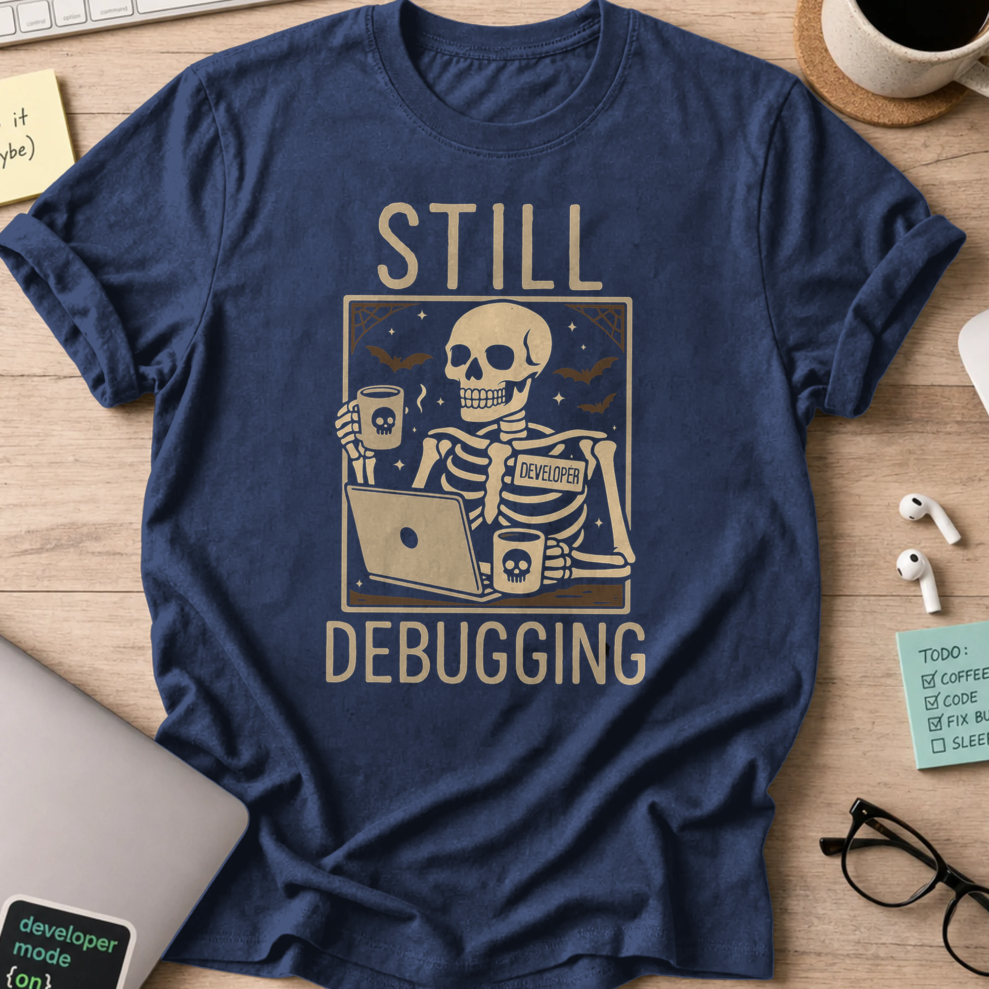 still debugging shirt - Navy