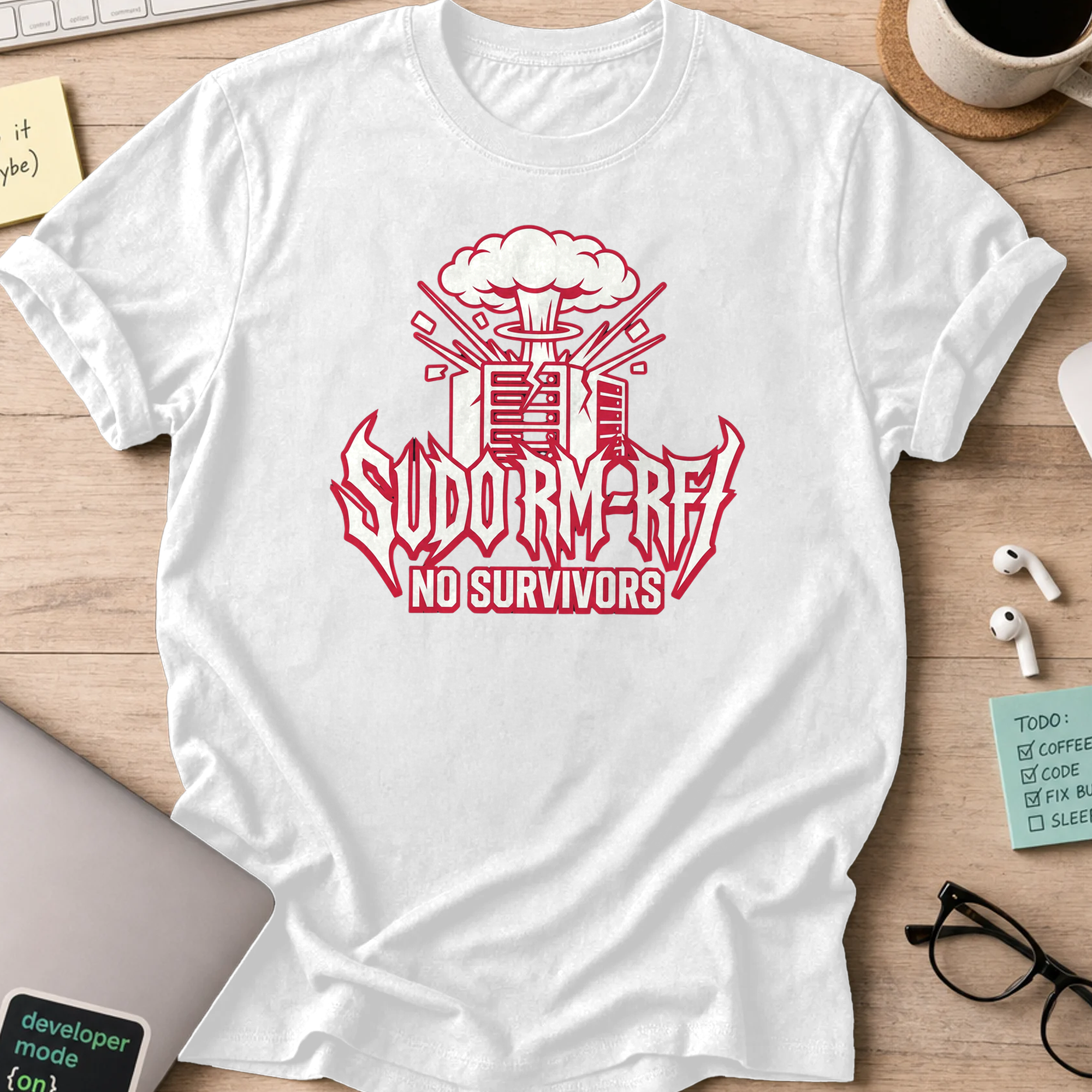 sudo rm rf shirt - White