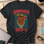 Summerween Seven Shirt — Black storefront mockup