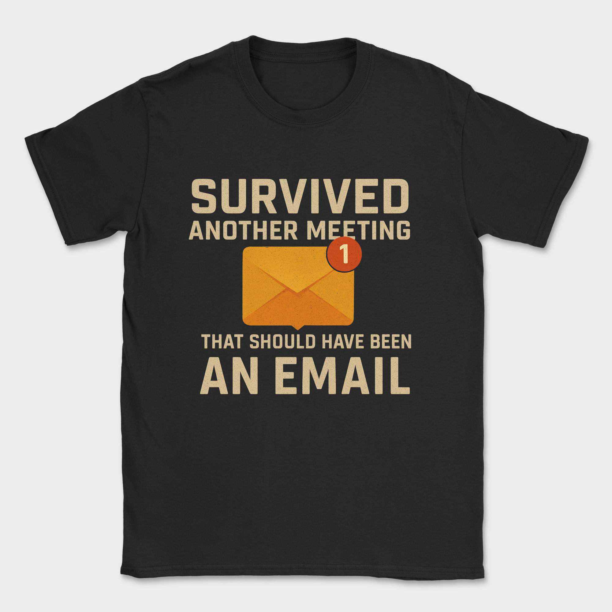survived another meeting shirt — Black