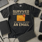 survived another meeting Premium Shirt — black Premium Shirt mock-up