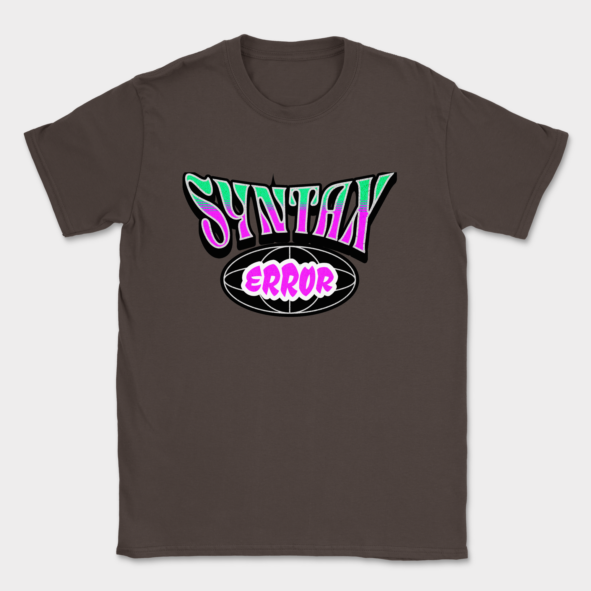 syntax error street style shirt — Dark Chocolate