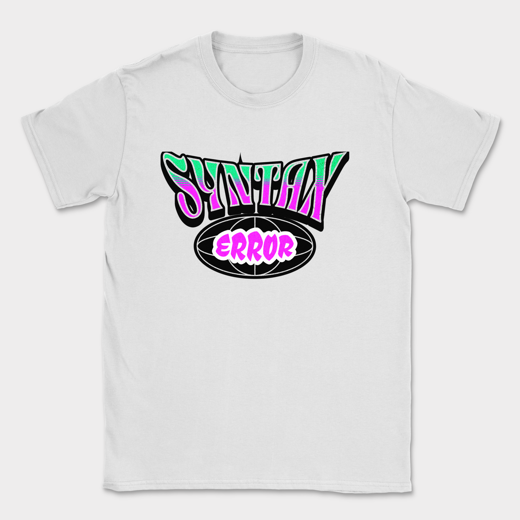 syntax error street style shirt — White