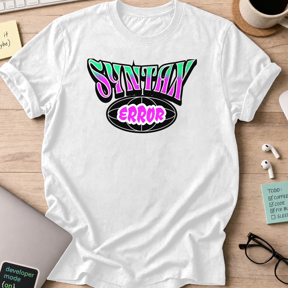 syntax error street style shirt - White