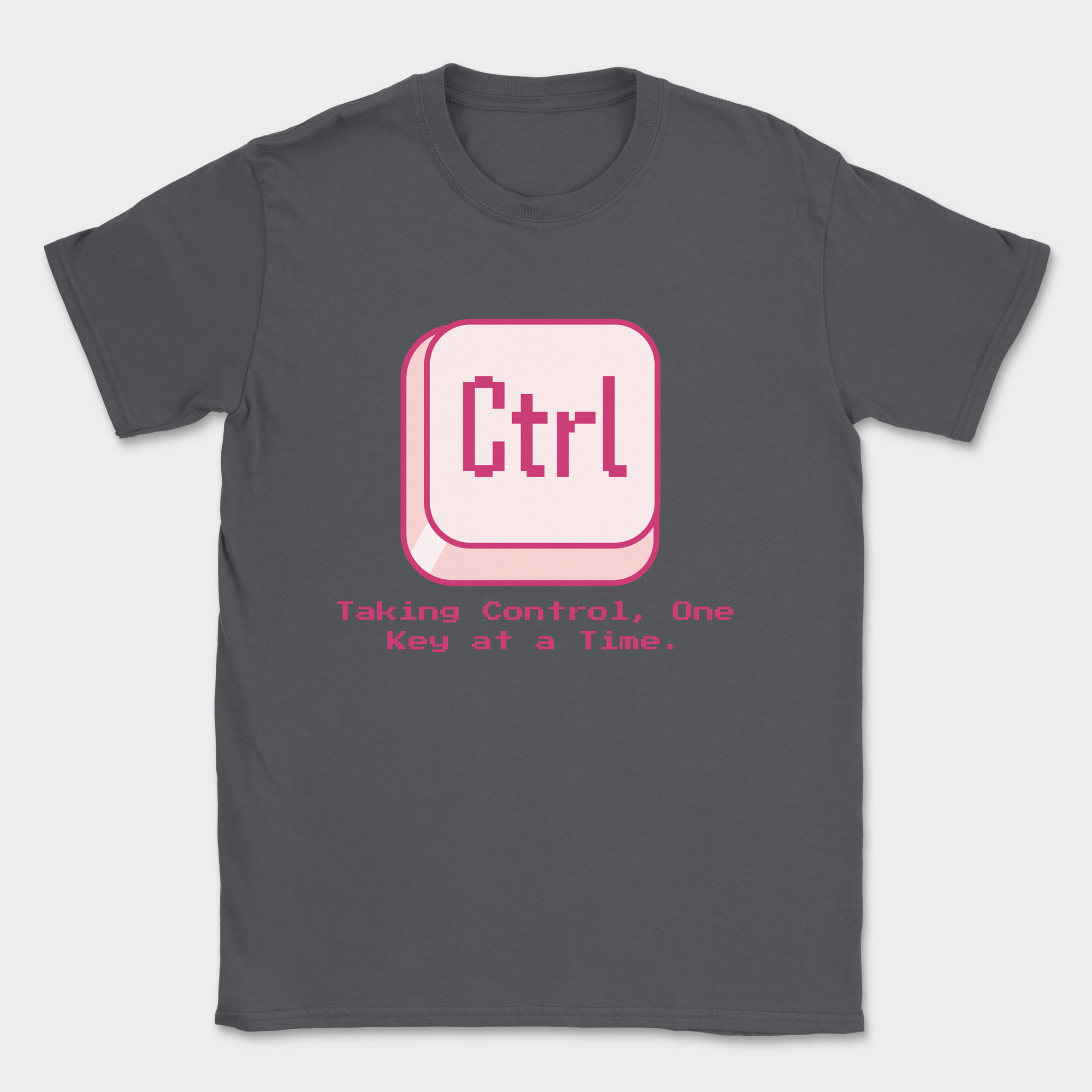 Taking control shirt — Dark Heather Grey
