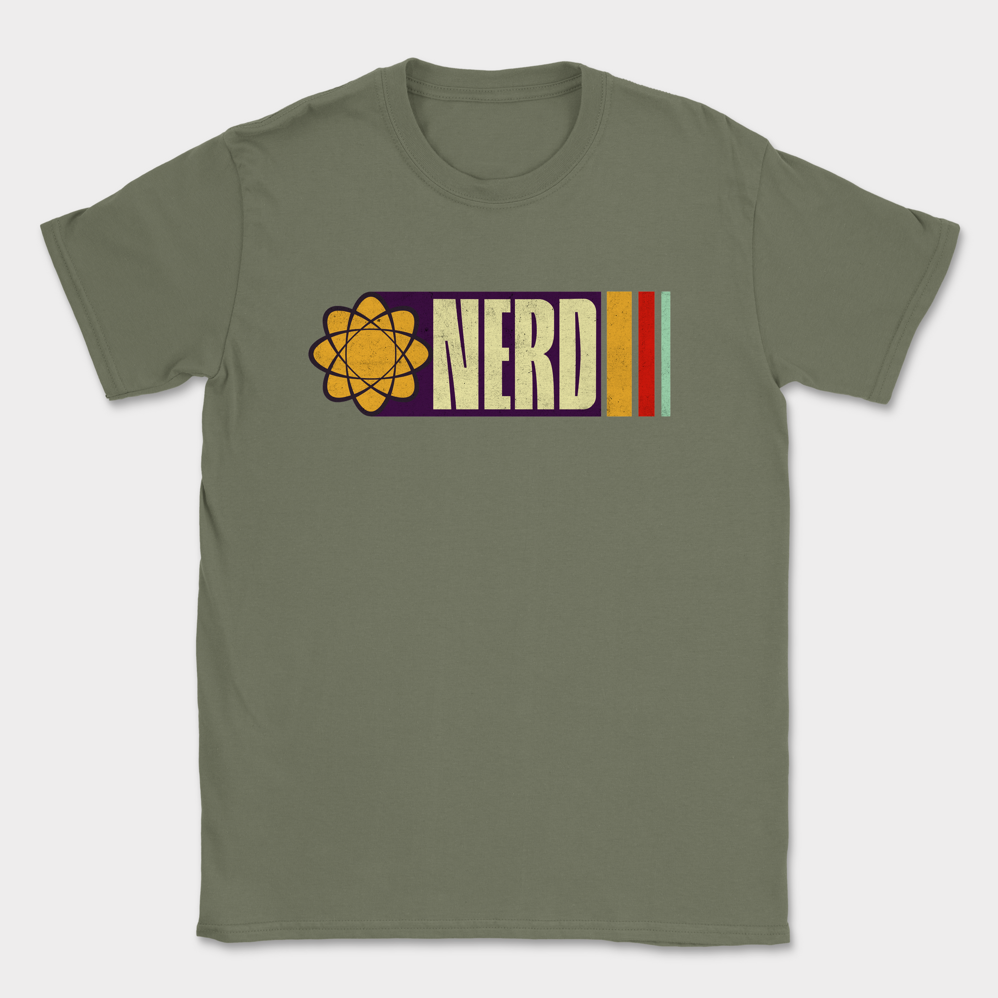 tech nerd lovers shirt — Military Green