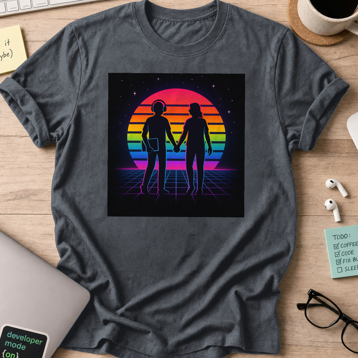 tech nerd lovers shirt - Dark Heather