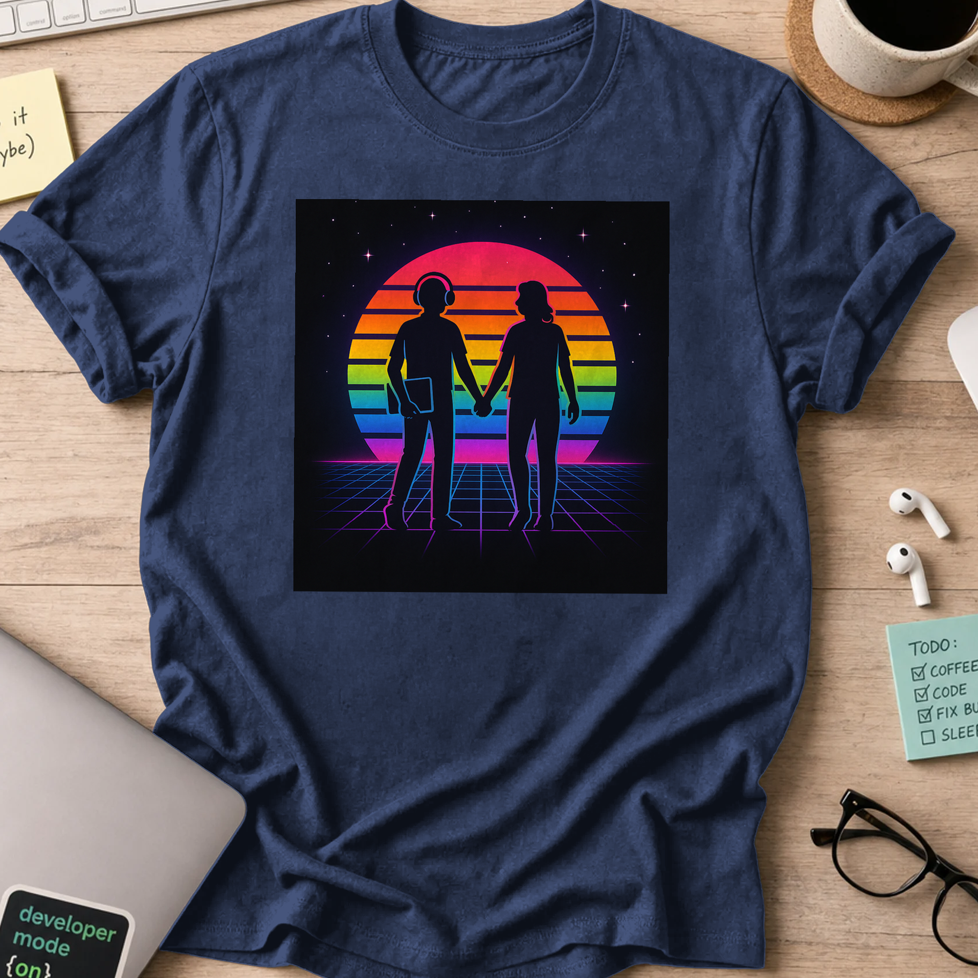 tech nerd lovers shirt - Navy